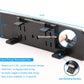 Universal 11.4 Inch Clip On Rearview Mirror - Anti Glare, Wide Angle - Convex - Blue Tint (Bonus 2 PCS Blind Spot Mirrors)