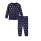 Amazon Brand  Symbol Girls Night Dress | 100% Cotton TShirt & Pajama Set | Age 212 Years (KDSLGSS2507_Navy_1214 Years)