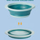 Orizzp 3-Pack Collapsible Wash Basin Set, Baby Kids Wash Basin Dish Tub For Travel Home, 3 Different Sizes Set Space Saving Blue