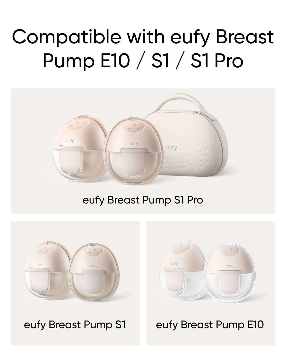Eufy Original Diaphragm (2-Pack) For Wearable Breast Pump E10/S1/S1 Pro, Food-Grade Silicone, Suction Regulation, Easy To Clean