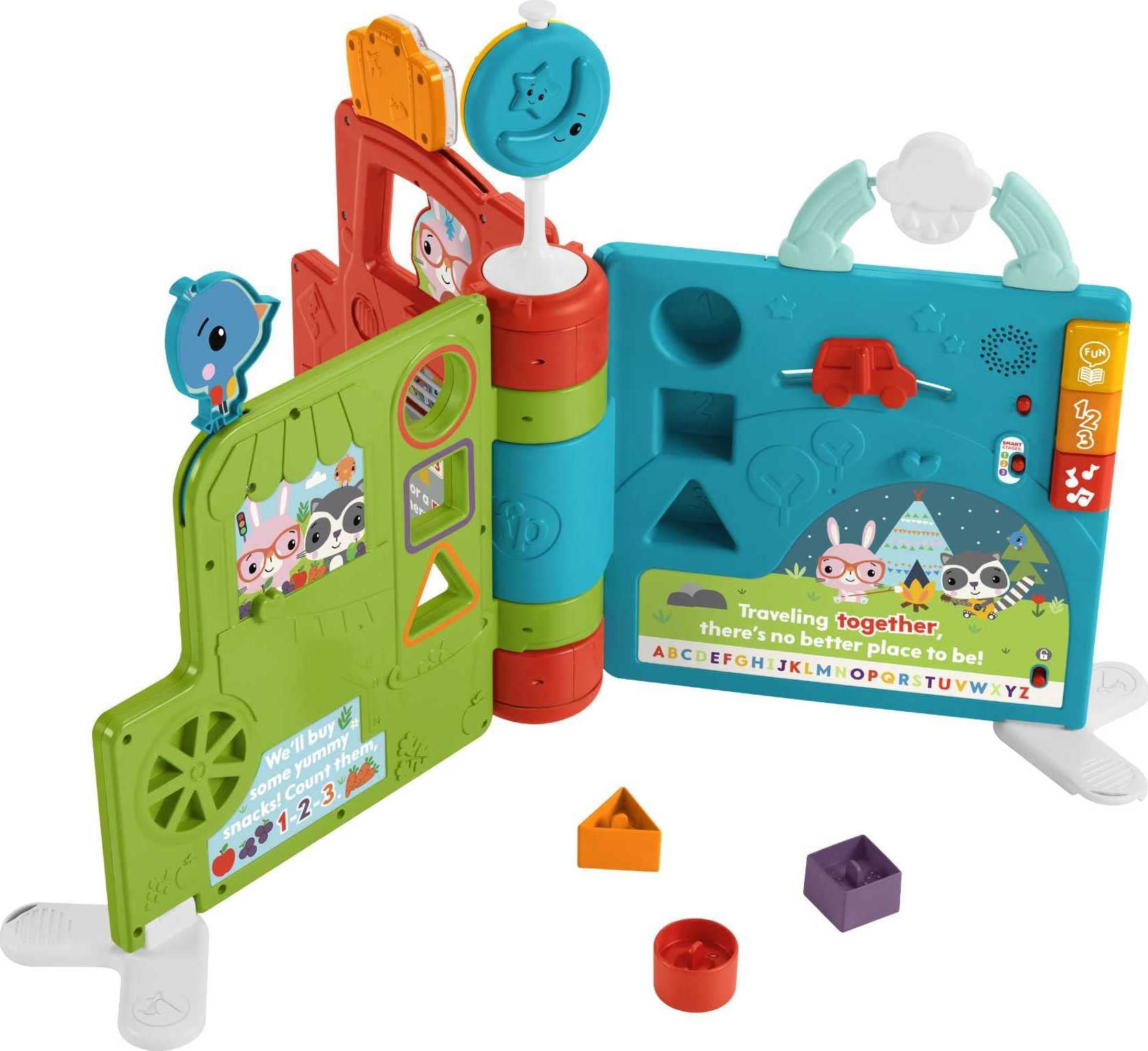 Fisher-Price Sit-to-Stand Giant Activity Book, Electronic Learning Toy and Activity Center for Infants and Toddlers Ages 6 Month