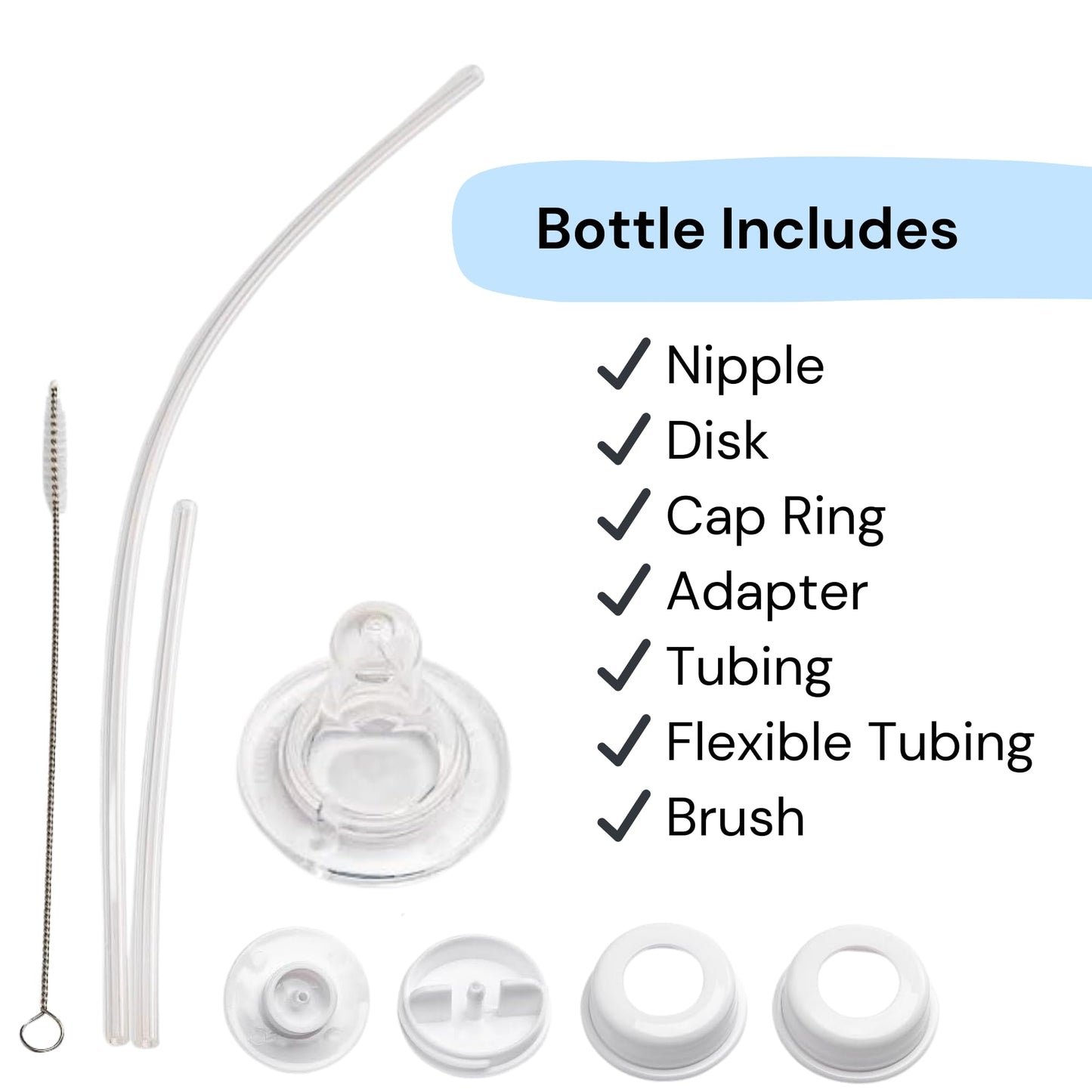 Hands-Free Baby Bottle - Anti-Colic Self Feeding Baby Bottle System 9 Oz (1 Pack - Panda)