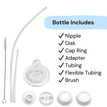 Hands-Free Baby Bottle - Anti-Colic Self Feeding Baby Bottle System 9 Oz (1 Pack - Panda)