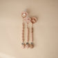 Mushie 100% Silicone Baby Pacifier Clip Bpa Free | Luna (Blush)