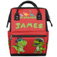 Personalized-Dipaer-Backpack for Baby-Boys Diaper Bag with-Name as Gift-for-Baby Mommy-Backpack