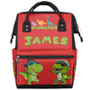 Personalized-Dipaer-Backpack for Baby-Boys Diaper Bag with-Name as Gift-for-Baby Mommy-Backpack