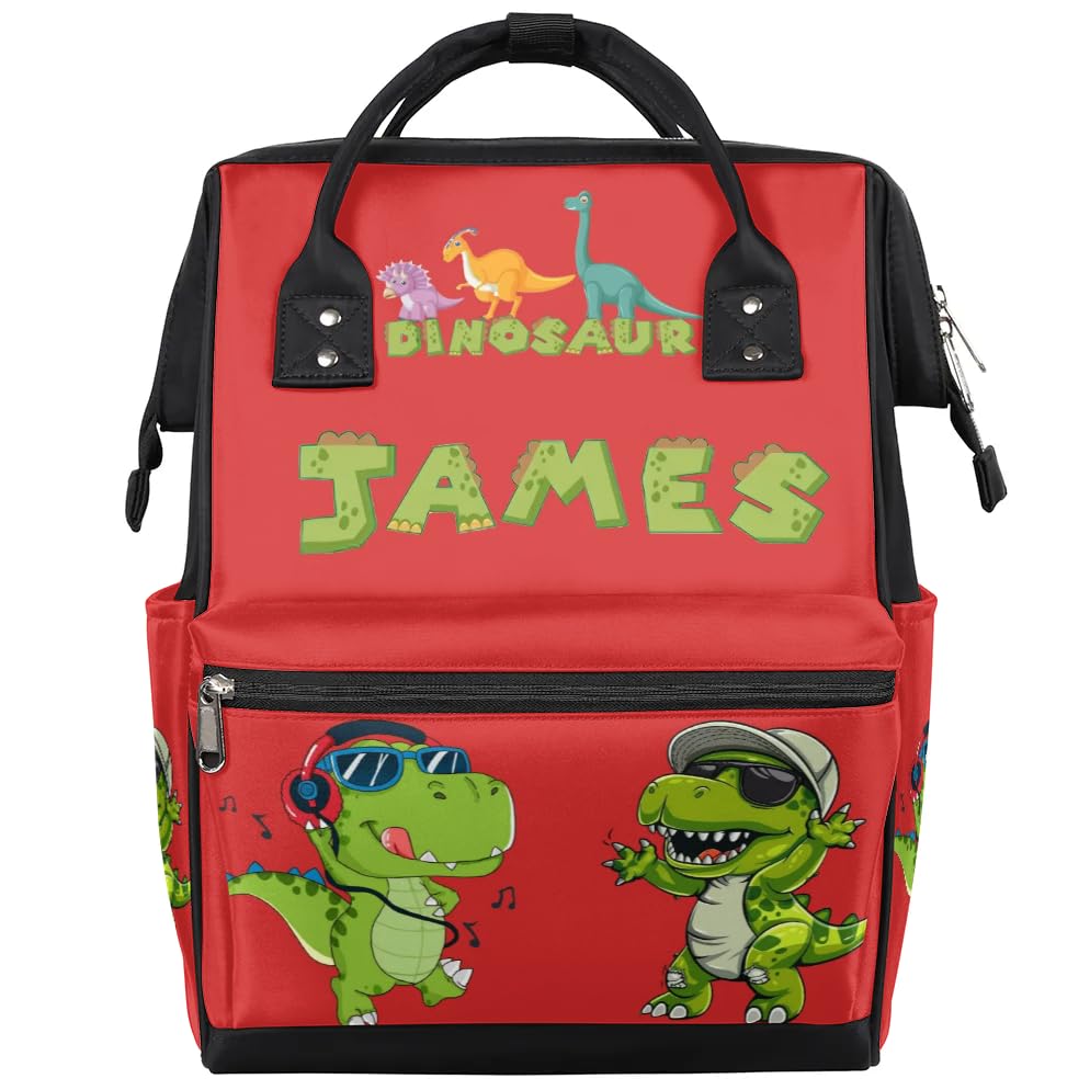 Personalized-Dipaer-Backpack for Baby-Boys Diaper Bag with-Name as Gift-for-Baby Mommy-Backpack