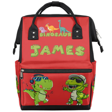 Personalized-Dipaer-Backpack for Baby-Boys Diaper Bag with-Name as Gift-for-Baby Mommy-Backpack