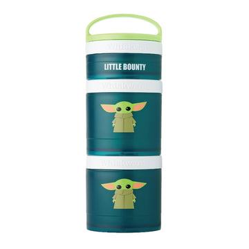 Whiskware Stackable Snack Containers For Kids And Toddlers, 3 Stackable Snack Cups For School And Travel, The Child Little Bount