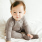 Vaenait Baby Toddler Boys Girls Solid Footie Pajama Cozy Modal Beige 3-6M