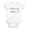 Bump And Beyond Designs Baby-Girls Surprise Pregnancy Announcement For Grandparents Coming Soon Leotard White, 0-3 Months