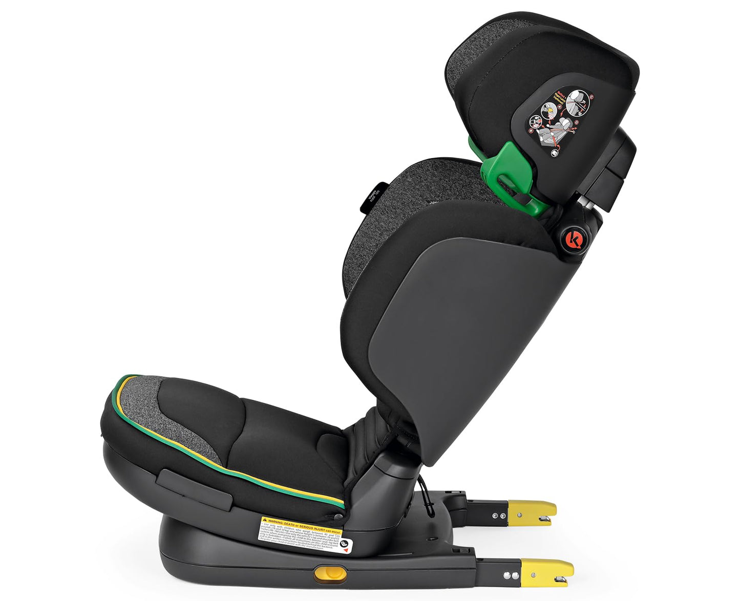 Peg Perego Viaggio Flex 120 - Booster Car Seat - For Children From 40 To 120 Lbs - Made In Italy - John Deere (Black/Green)