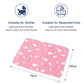 2 Pcs Baby Diaper Changing Pad, Maveek 19.7'' X 27.6'' Newborns Waterproof Diaper Pad Reusable Nappy Multi Function Washable Mat
