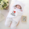 Swissberry Baby Blanket new Born Pack of Hooded Swaddle Wrapper Pack of 1 pc.(White Mom, 06 Months)