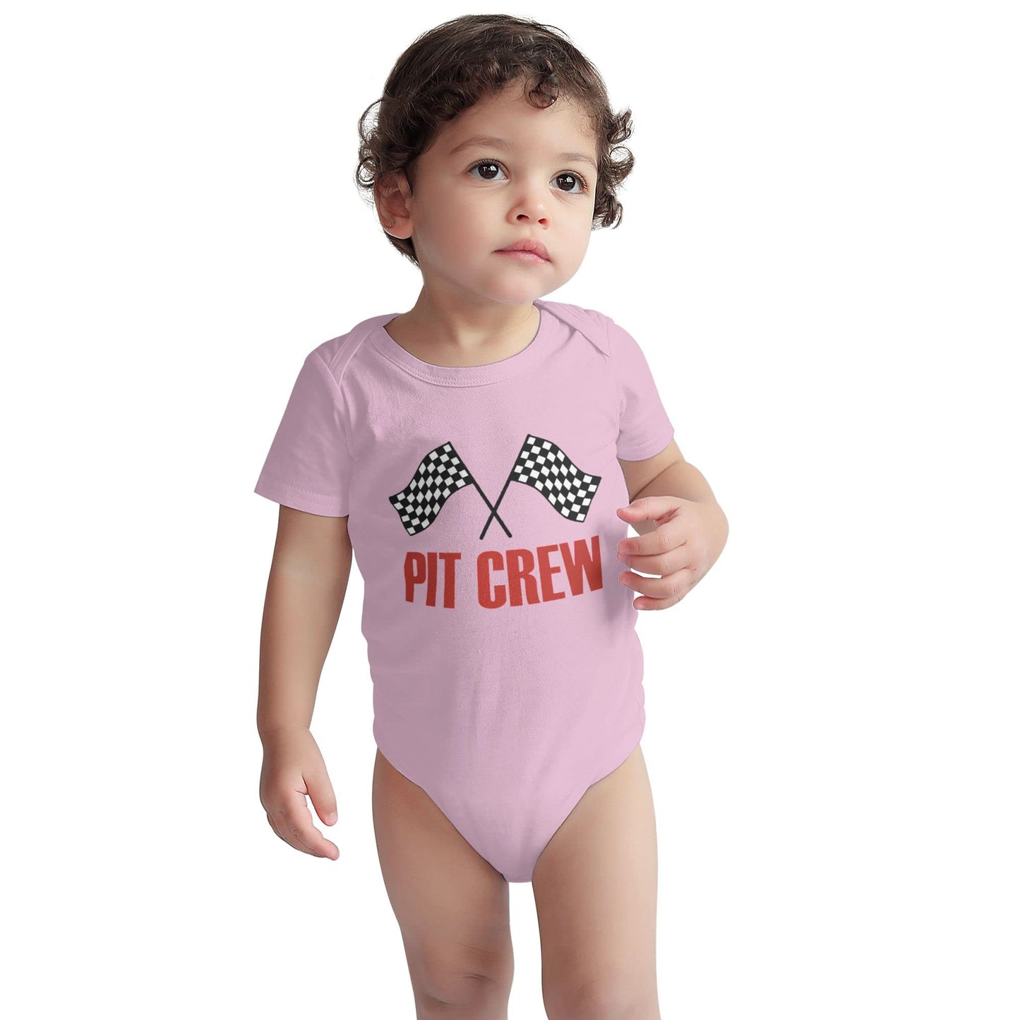 Mocsone Checkered Flags Race Car Flag Newborn Girl Boy Romper Jumpsuit Bodysuit Baby Outfits Infant Clothes