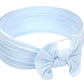 Koolgil Baby Girl'S Toddler Bow Knot Headbands Soft Nylon Headband For Daily Life Birthday Party Photography (Blue)