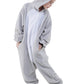CANASOUR Koala Onesie Kids Halloween Cosplay Costume Girls One Piece Pjs Anime Unisex Hoodie Pajamas Grey For 8-10 Years Boys Pa