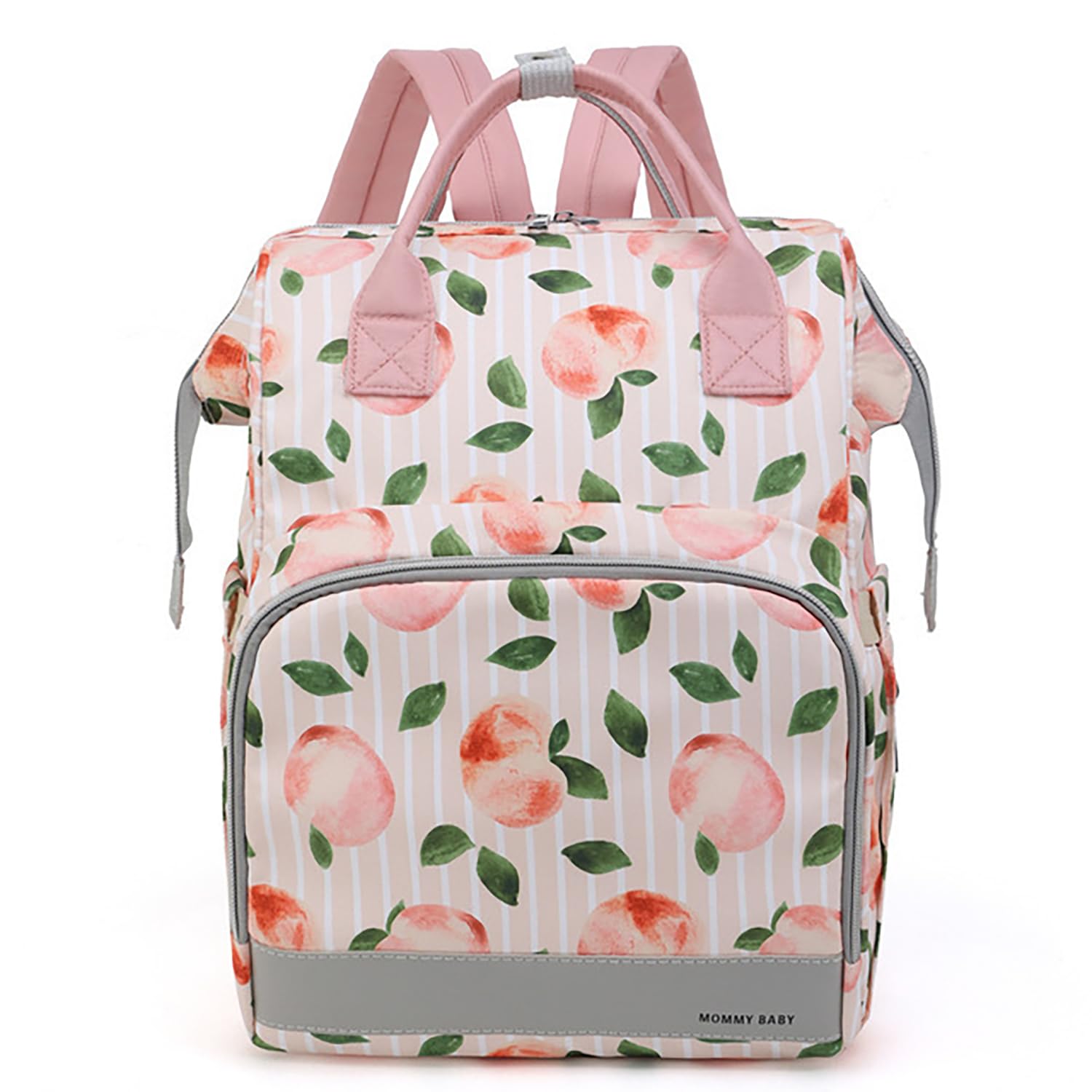 House Of Quirk Baby Diaper Bag Maternity Backpack (Peach Fruit)
