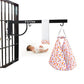 A To Z Hub Baby Cradle Window Metal Hanger/Ghodiyu/Swing/Parna/Jhula For New Born Baby With Jhula, Black