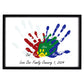 Family Handprint Kit, Diy Art Print Wooden Frame For Family Night, Gifts For New Parents, Grandparents Gifts Ideas,5 Non-Toxic P