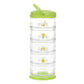 Innobaby Packin' Smart Stackable And Portable Storage System For Formula, Baby Snacks And More. 5 Stackable Cups In Lime Sorbet.
