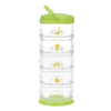 Innobaby Packin' Smart Stackable And Portable Storage System For Formula, Baby Snacks And More. 5 Stackable Cups In Lime Sorbet.