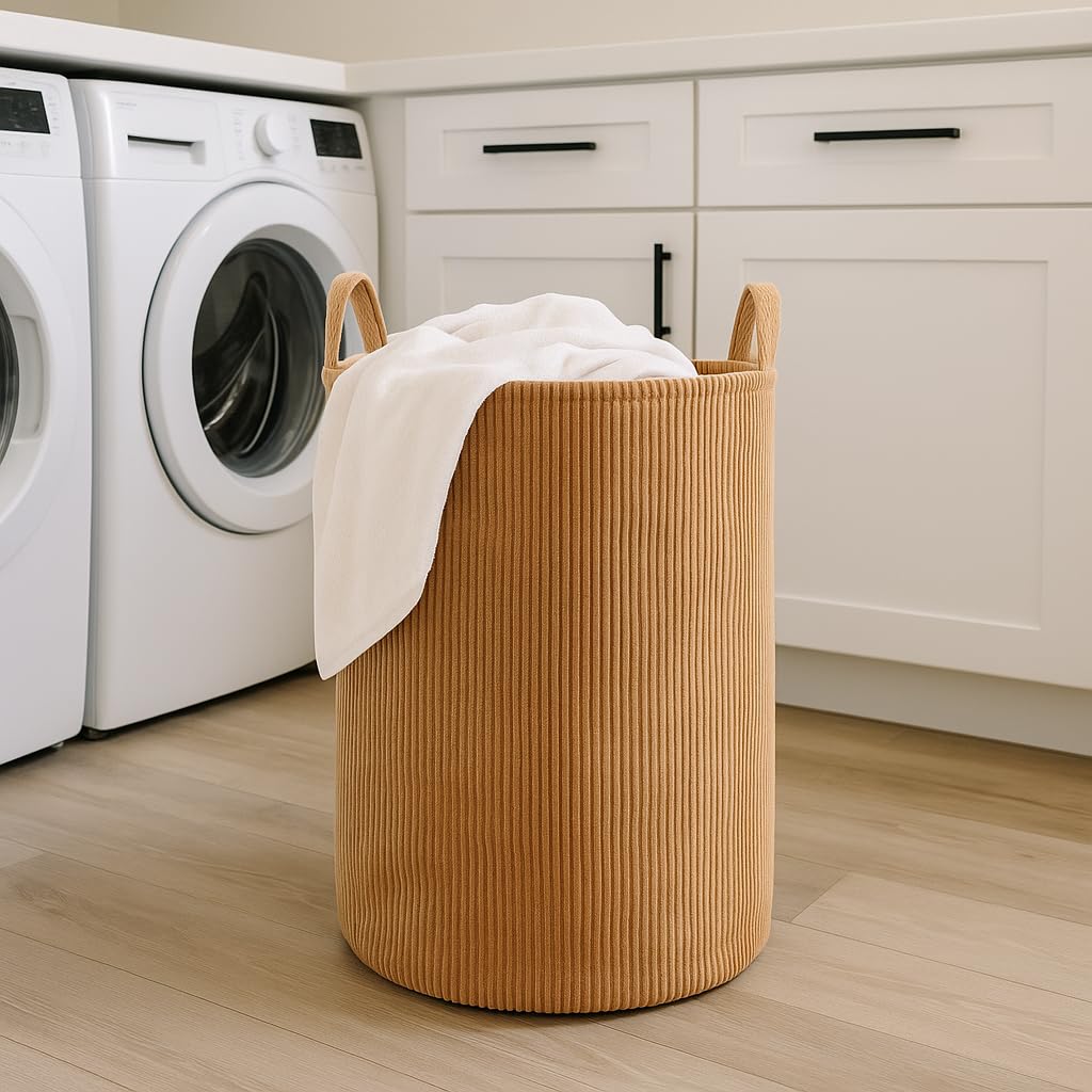 PUTSKA Laundry Basket Hamper - Blanket Basket for organizing, D  cor and Toys, Clothes Hamper - Perfect for Baby and Kids Room, 