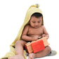 Doctor Towels WorldS First Banana Doublecloth Hooded Baby Bath Towel, Newborn Soft Towel For 0-2 Years, Macaroon Yellow, Pack O