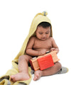 Doctor Towels WorldS First Banana Doublecloth Hooded Baby Bath Towel, Newborn Soft Towel For 0-2 Years, Macaroon Yellow, Pack O