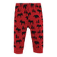 Hudson Baby Unisex Baby Cotton Pants And Leggings, Red Moose Bear, 3 Toddler