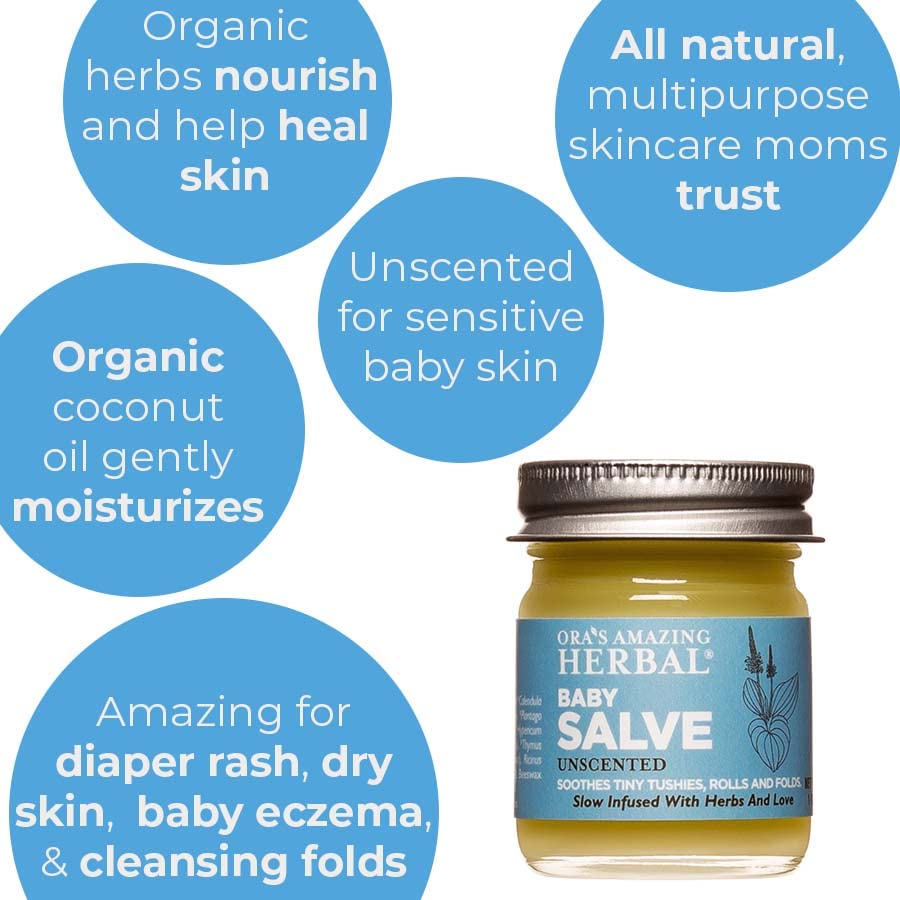 Baby Salve, Diaper Rash & Baby Eczema Cream, Balm For Babies And Toddlers, Diaper Balm Baby Butt Cream, Drool Rash Ointment, Bab