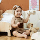 Agqt Baby Boys Bear Costume 1St Halloween Animal Costume One Piece Romper Overalls With Bear Hat Size 12-18 Months(80)