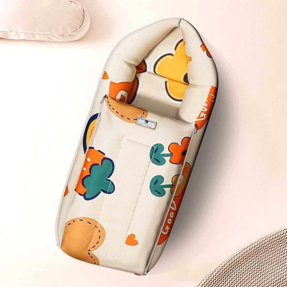 Staranddaisy 3 In 1 Baby Sleeping Bag For New Born, Baby Bedding Set, Washable & Foldable Cotton Design Godari, Toddlers Bed, Ba