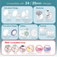 Maymom Flange Inserts 21Mm (Long) Compatible With Medela 24Mm Personalfit Shield, Spectra 24Mm, Freemie 25Mm Cup, Willow 24 Mm C