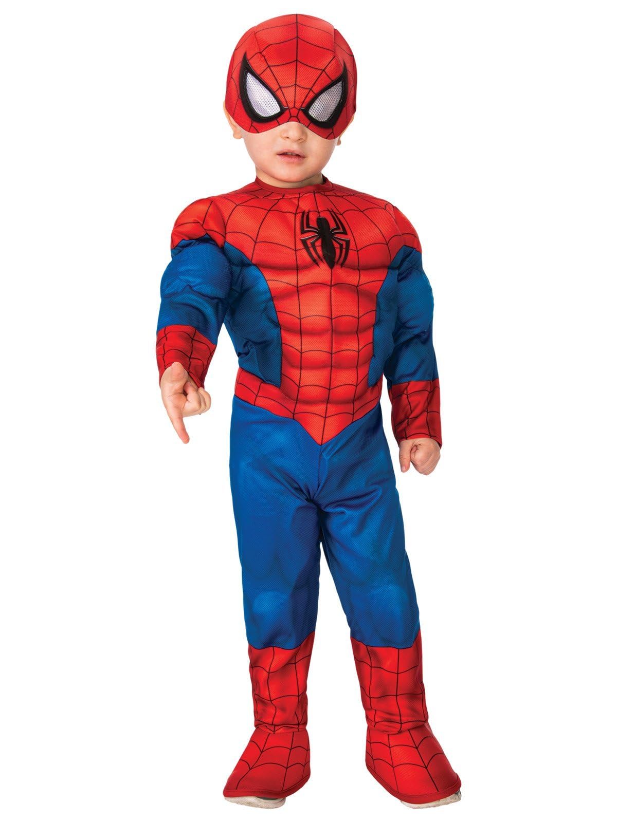 Rubies Baby Boys Marvel Super Hero Adventures Deluxe Infant and Toddler Costumes, Spider-Man, Toddler US