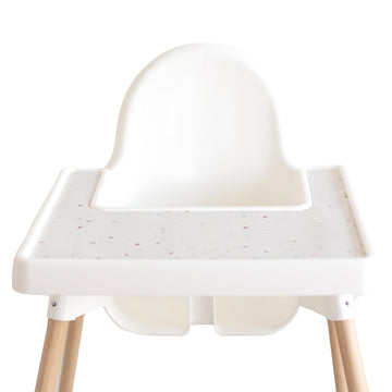 Yeah Baby Goods Placemats Compatible W/Antilop High Chair (Terrazzo On Milk) - Slip-Resistant & Food-Grade Silicone High Chair M