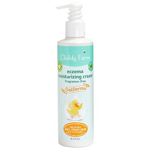 Childs Farm, Baby Lotion For Sensitive Skin And Eczema, Moisturizer For Dry Skin, 8.4 Oz, Lightly Fragranced, Vegan, Cruelty-Fre