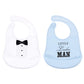 Little Treasure Unisex Baby Silicone Bibs, Tux, One Size