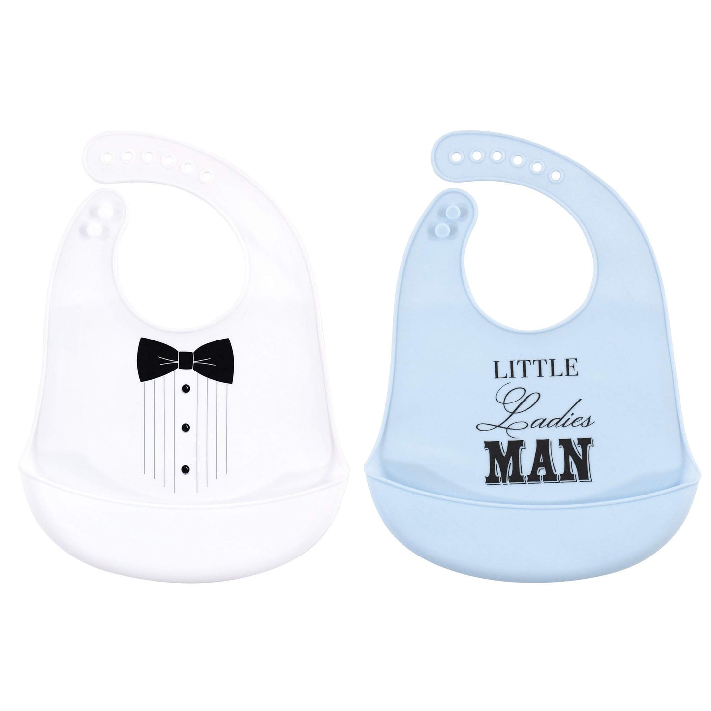 Little Treasure Unisex Baby Silicone Bibs, Tux, One Size
