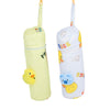The Little Lookers Soft Plush Stretchable Baby Feeding Bottle Cover With Easy To Hold Strap (Zip Closure 240Ml/8Oz, Yellow & Blu