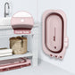 Beberoad Love Collapsible Toddler Bathtub Baby Bathtub From Newborn To Toddler Portable Infant Bathtub Height-Adjustable (Pink)
