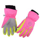 Azarxis Kids Children Snow Gloves Winter Windproof Ski Gloves For Snowboarding, Sledding, Cycling (Rose Red, M (Suitable For Chi