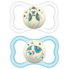 Mam Air Night & Day Baby Pacifier, For Sensitive Skin, Glows In The Dark, 2 Pack, 6-16 Months, Unisex
