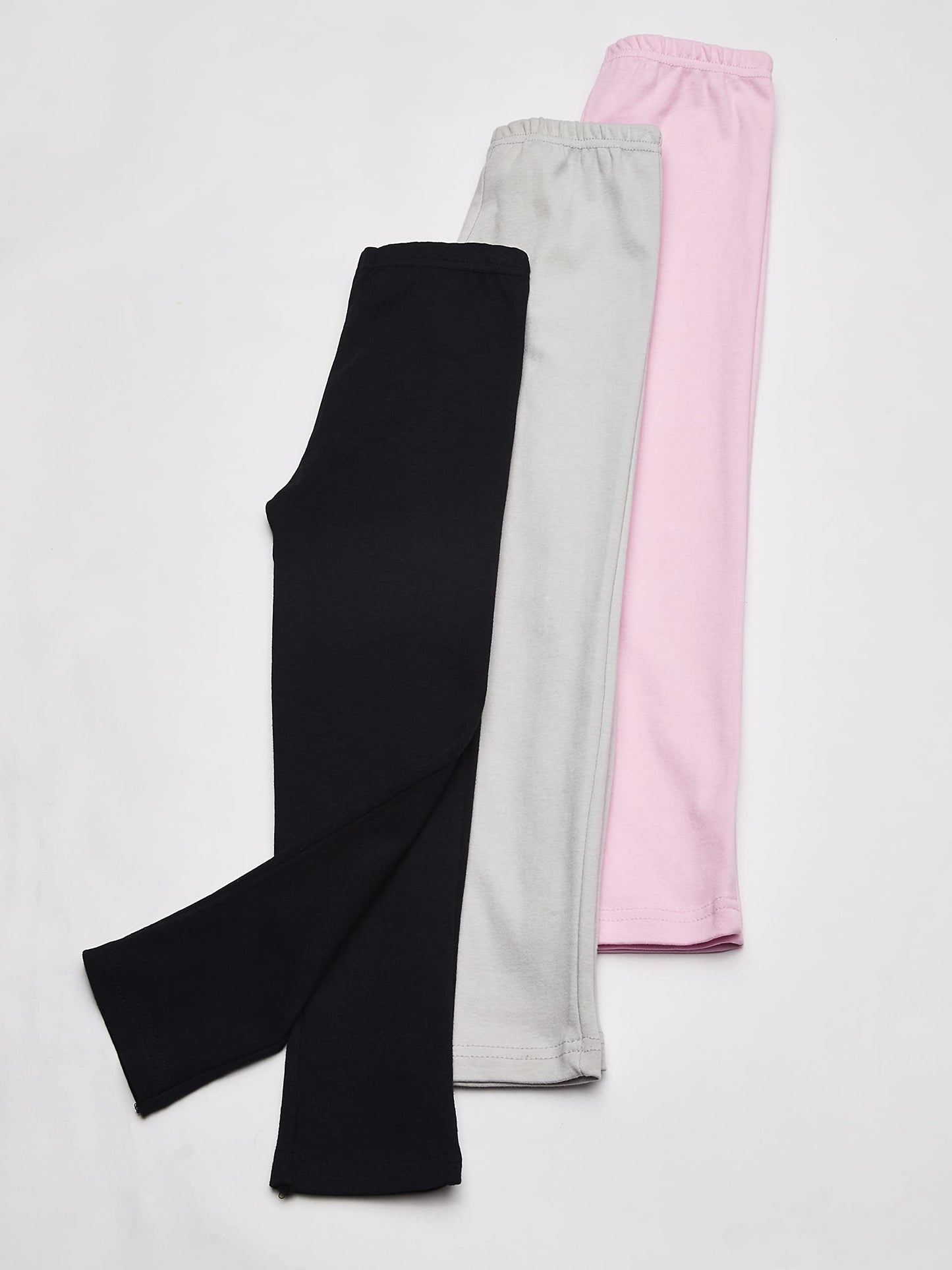 Hudson Baby Unisex Baby Cotton Pants and Leggings Light Pink Black, 18-24 Months