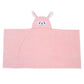 Toyvian Animal Hooded Baby Towel Cartoon Children Bath Towel Washcloth Blanket for Bath Pool Beach Swim Coverups Bathrobe Pink