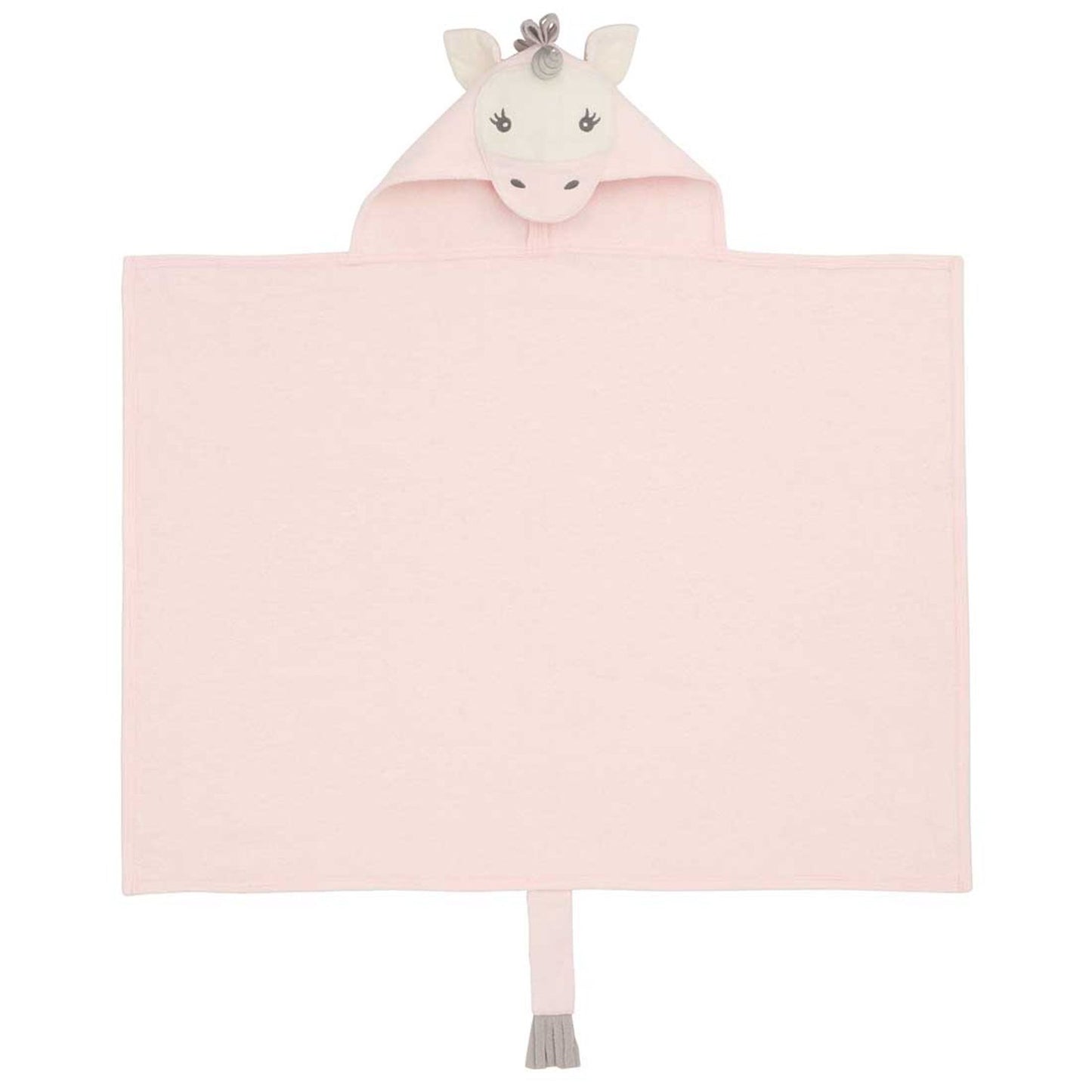 Elegant Baby Top Selling Bath Gift - Cotton Hooded Towel Wrap, Cute Pink Unicorn