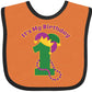 Inktastic Mardi Gras 1St Birthday Baby Bib Orange And Black 209Ea