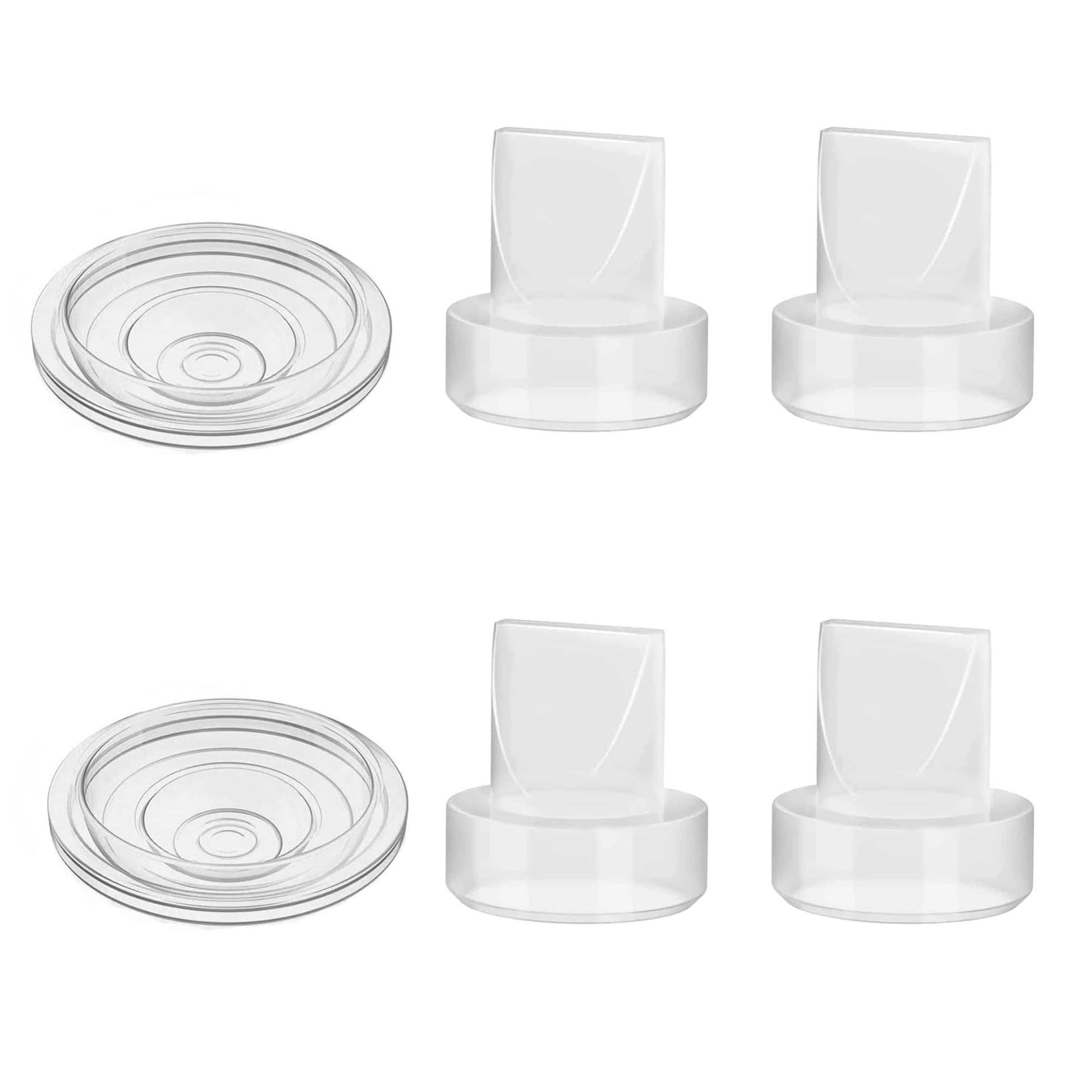Tovvild 6Pcs Duckbill Valves Silicone Diaphragm For S9/S12, Compatible With Momcozy/Tsrete Wearable Breast Pump Parts/Accessorie