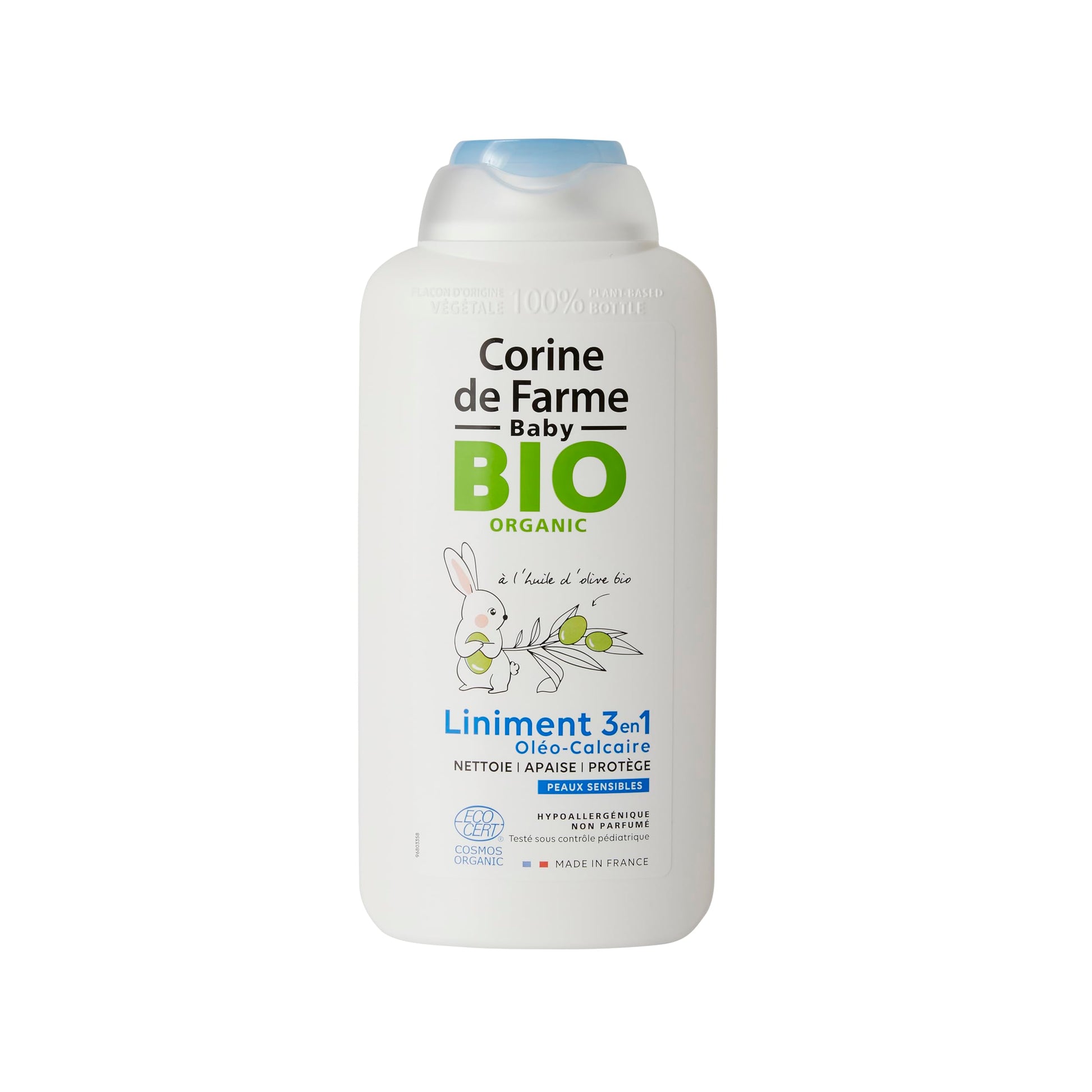 Farme -3 en 1 Liniment Ol  o-Calcaire - Certification Bio ECOCERT COSMOS, Enfants - 500ml