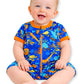 Tuddybuddy 100% Cotton Shorts Romper/Jumpsuit/Bodysuit Set For Baby (Pack Of 1 Playsuits  Blue Whale,36 Months)